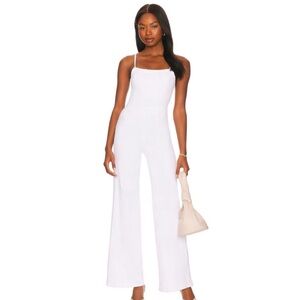 Good American Vacay Jumpsuit in White